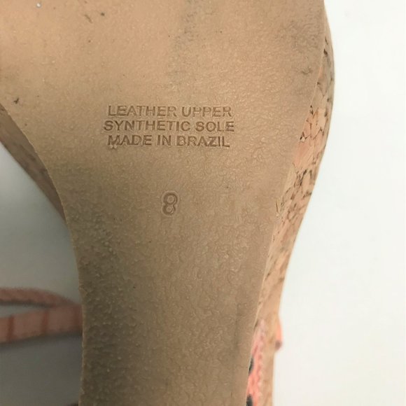 Leather ankle strap wedge sandals - Picture 5 of 9